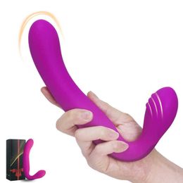 Krachtige dubbele motoren, dildo-vibrators, g-spot, vaginastimulator, stimulator voor koppels, vrouwen, anale intieme erotische masturbator