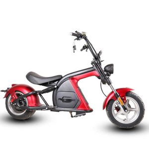 Vélo électrique puissant 2000W 60V deux roues électriques-vélos M8 rouge/noir moto adulte vélo électrique batterie amovible