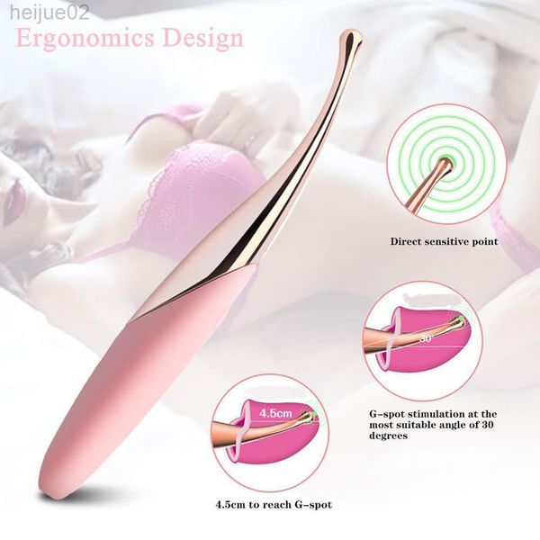 Vibromasseurs puissants à haute fréquence G Spot pour femmes Stimulateur de clitoris de mamelon Stimulateur de vagin Masturbateur féminin Jouets pour adultes L220808