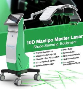 Krachtige laserafslankmachine MAXlipo Master gewichtsverlies Pijnloze vetverwijdering 10D groene lichten Koude lasertherapie LIPO-laser Slank apparaat schoonheidsmachine