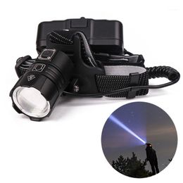 Krachtige LED-koplamp USB Torches Lamp Koplamp Oplaadbare Zoom Head Torch Light Headlamps