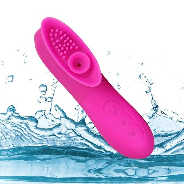 Potente vibrador de succión de lengua para mujer, masajeador de coño, masturbador femenino, estimulador de clítoris y vagina, juguete sexual para mujeres