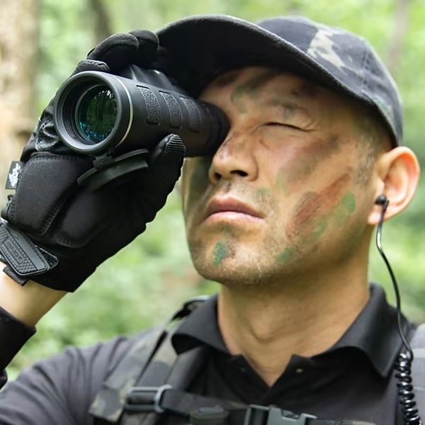 Potente telescopio Monocular, binoculares con Zoom HD de 40x60, visión nocturna de largo alcance, catalejo, acampada al aire libre, observación de aves