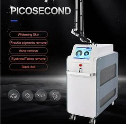 Puissant pico détatouage laser traitement de la peau pigment enlever picoseconde tache colorée tatouage élimination des taches de rousseur 532nm 755 1064nm poupée de carbone machine de beauté