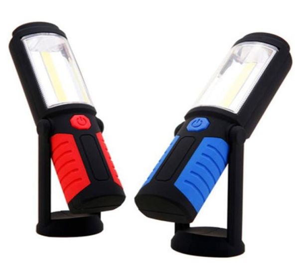 Puissant portable 3000 lumens Cob LED lampe de poche à lampe magnétique magnétique Lumière de travail à 360 degrés Lampe torche suspendue pour le travail8419634