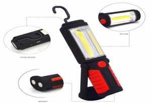 Lampe de poche à LED de Cob portable puissante lampe de travail magnétique magnétique lumière à 360 degrés lampe de torche suspendue pour le travail5386688