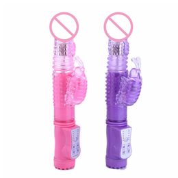 Krachtige Rabbit Vibrators Rotatie Vibrerende Dildo G-Spot Vibratie Stimulator Vrouwelijke Masturbator sexy Product voor Vrouwen