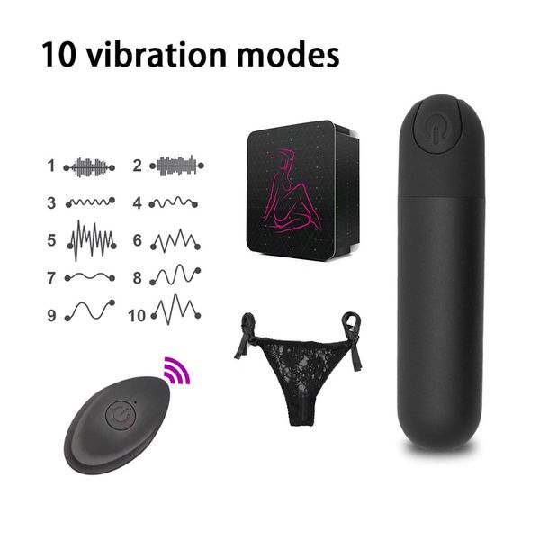 Puissant télécommande vibratrice portable Bullets mini vibrateurs pour adultes jouets sexuels pour femmes