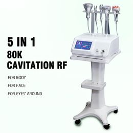 Krachtige RF Ultrasone 80K 5 in 1 Cavitatie Body Roller Afslankmachine voor verjonging Huidverzorging Beauty Salon Spa-apparatuur