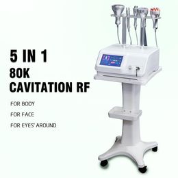 RF puissante ultrasonore 80k 5 en 1 Cavitation Body Roller Machine Minceur pour rajeunissement Soins de la peau Salon de beauté Equipement de spa