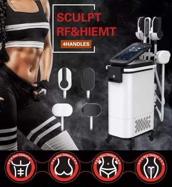 Machine amincissante puissante EMS Sculptor neo fat burn body shape building muscle HI-EMT Stimulator Muscle sculpting With RF Weight Loss beauty equipment