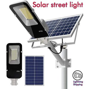 Krachtige Solar Light Outdoor Zonne-straatverlichting 247/130LED 6500K IP65 Waterdichte Straatverlichting Voor Garage Tuin Terras