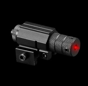 Puissant tactical Mini Red Dot Laser Scope Scope tisserand Picatinny Mount Set pour le pistolet à pistolet Pistol S Airsoft Riflescope Hunting9420284
