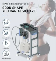 Uso potente para adelgazar EMSLIM NEO RF Reducción de grasa Esculpir el cuerpo Máquina EMSSculpt Neo Terapia EMS Vertical 4 manijas Máquina electromagnética para desarrollar músculos con RF