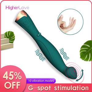 Krachtige Vaginale G-spot Stimulatie Massage Wand Vibrator voor Vrouwen sexy Machine Hoofd Automatische Sport Speelgoed Volwassenen 18