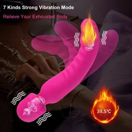 Potente vibrador consoladores varita para mujeres estimulador de clítoris vibrador de punto G para mujeres masajeador de vagina juguetes sexuales para adultos para mujer 240311