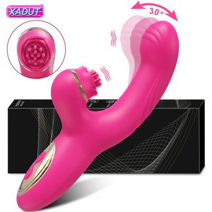 Vibromasseur puissant pour femmes, stimulateur de clitoris, ventouse de clitoris, léchage du point G, gode, doigt remuant, jouet sexuel féminin, produits pour adultes 240126