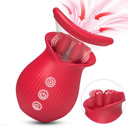 Krachtige Vibrator Speelgoed voor Vrouwen Likken Zuigen Vacuüm Stimulator Orale Tepel Clit Sucker Seksspeeltjes Goederen voor Vrouwelijke Volwassenen 240307