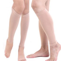 Femmes puissantes jambe Shapers jambes élastiques courtes faisceau recadrée Shaper maigre mollet chaussettes sculptant mince minceur tige