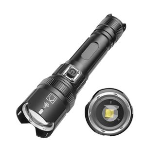 Krachtige XHP50 LED Zaklamp Torch Light Torches USB Oplaadbare Waterdichte Lamp Ultra Brigh voor Outdoor Travel Hunting