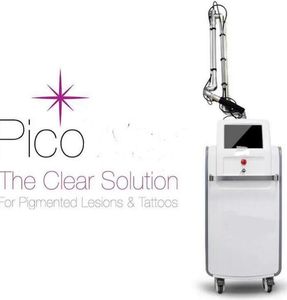 Krachtige PicoSecond Laser Tattoo Removal Machine Verticale Q Switched Nd Yag Lazer Sproet Verwijder apparatuur Picolaser 755 1064 532 schoonheidsmachine