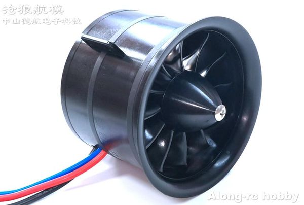 Powerfun 80mm 12 lames 80 EDF Set 6S 2000kV Moteur 3,43 kg Poussez pour 80 mm jet rc plan bricolage Airplane Fighter Models Spart