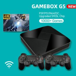 Powkiddy Game Box G5 Nostalgic Host S905L WiFi 4K HD Super Console X 50+ Emulator 40000+ Jeux Retro TV Video Player pour PS1 / N64 / DC