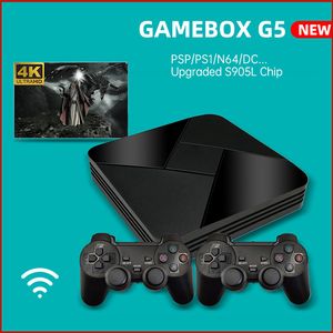 Boîte de jeu G5 hôte S905L WiFi 4K HD Super Console X plus émulateur jeux rétro TV lecteur vidéo pour PS1/N64/DC