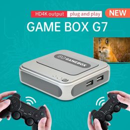 Powkiddy Game Box G7 Game Nostalgic Host Wireless Controller 2.4g Video Console S905G Chip 50 Simulator Ingebouwde 50000 Games Children's Gifts