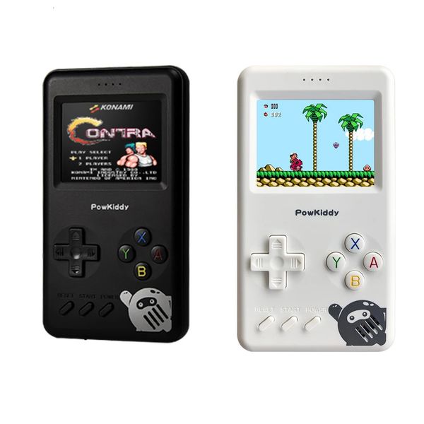 Powkiddy Pocket Game Console Mini Retro Handheld 10000mAh 8 bits Nostalgic FC Power Bank intégrée 500 TV VIDEO PlaGEY 240419