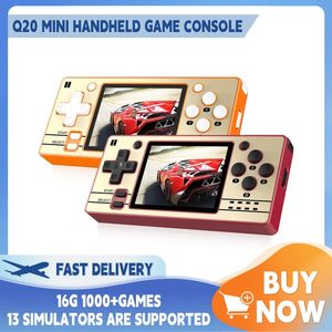 Mini consola de juegos Powkiddy Q20 Consolas portátiles de código abierto Reproductores de juegos con pantalla IPS de ajuste completo OCA de 2,4 pulgadas para PS/GBA/SFC/NES, etc. 240124