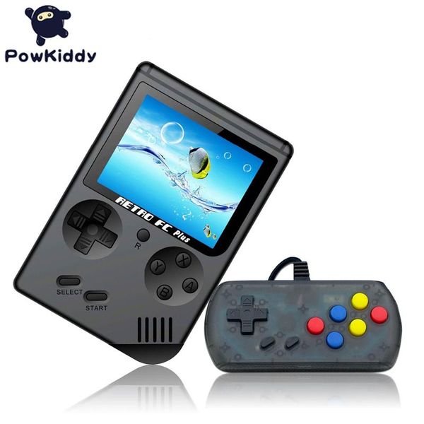Powkiddy Q3A Console de jeu vidéo rétro 8 bits Mini lecteur de poche intégré 168 joueurs portables cadeaux pour enfants