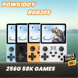 Powkiddy RGB20S Retro Open Source Handheld Game Console RK3326 3,5 pouces IPS Screen Retro Video Games Console Childrens Cadeaux 240521
