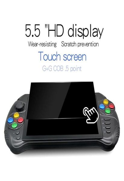 Powkiddy x15 Andriod Handheld Game Console Host Nostalgic 55 pouces 1280720 Screen Quad Core 2G RAM 32G ROM Video Player8637608