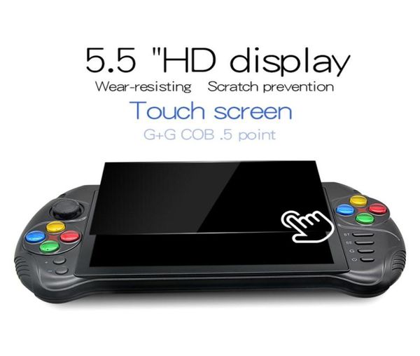Powkiddy x15 Andriod Handheld Game Console Nostalgic Host 55 pouces 1280720 Screen Quad Core 2G RAM 32G ROM Video Player4874020