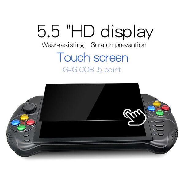 Powkiddy x15 Andriod Handheld Game Console Nostalgic Host 5 5 pouces 1280 720 Screen Quad Core 2G RAM 32G ROM Video Player2720