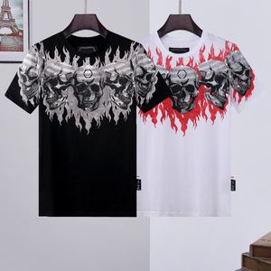 PP phillip plain T-shirts schedel tshirt Luxe T-Shirt mannen t-shirt hoogwaardige katoen ontwerpen Koppels Tee Mannelijke Top aape supre Versae bakken hand