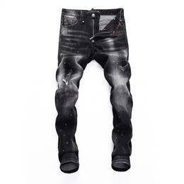 Pp pleinxplein heren jeans origineel ontwerp zwart rechte top stretch plein spijkerbroek pant casual 408