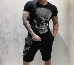 PP Rock Style Summer Men Designer T-shirt Diamond Skull Brand Brand Clothing Fashion T-Shirts Femmes Tshirt Hip Hop Tees 209637794