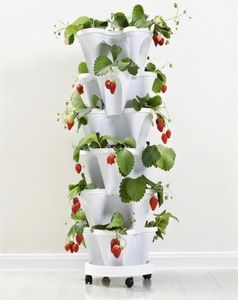 Pot de fleur tridimensionnel PP bassin de fraises culture superposée multicouche plantation de fruits de melon végétal Y2007234111739