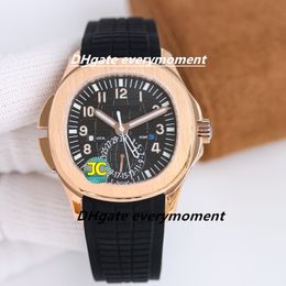 PP montre 5164A-001 JC usine fabricant automatique mécanique montres pour hommes 40mm bracelet en caoutchouc 904L saphir étanche cal.324 lumineux en acier inoxydable montre-bracelet-1