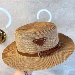 ppda couleur solide dames hat de plage créatif paille de piste de parda concepteur pada activités tendance trendy d'été casquette triangle inversé avec lettres du designer chapeau