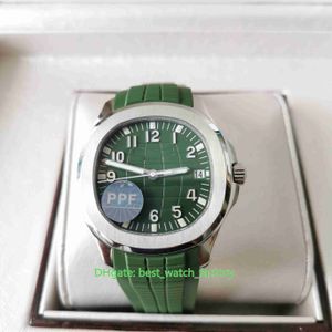 PPF Maker Mens Watch Perfecte versie Horloges 42,2 mm Classic 5168 Olive Green Dial Sapphire Transparant Cal.324SC Movement Mechanische automatische herenpolspola