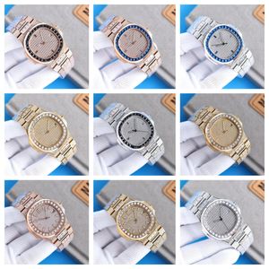 PPF Montre De Luxe hommes montres 40mm 324 mouvement mécanique automatique boîtier en acier fin montre diamant babysbreath montres-bracelets