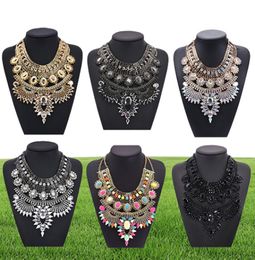 PPG PGG Fashion Jewelly Chunky Chain Big Statement Crystal Bib Kraagkettingen Vintage India Style Charm Jewelary Bijoux4643564532147