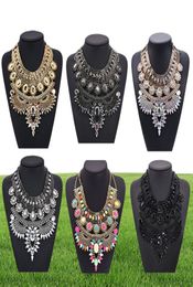 Ppg Pgg Bijoux de mode grosse chaîne grande déclaration cristal bavoir collier colliers Vintage inde Style charme Bijoux Bijoux46443563997013