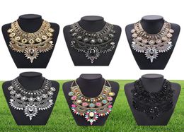 Ppg Pgg Bijoux de mode grosse chaîne grande déclaration cristal bavoir collier colliers Vintage inde Style charme Bijoux Bijoux46443562754624