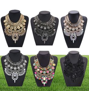 PPG PGG Fashion Jewelly Chunky Chain Big Statement Crystal Bib Kraagkettingen Vintage India Style Charm Jewelary Bijoux4643564532147