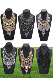 Ppg Pgg Bijoux de mode grosse chaîne grande déclaration cristal bavoir collier colliers Vintage inde Style charme Bijoux Bijoux46443563997013