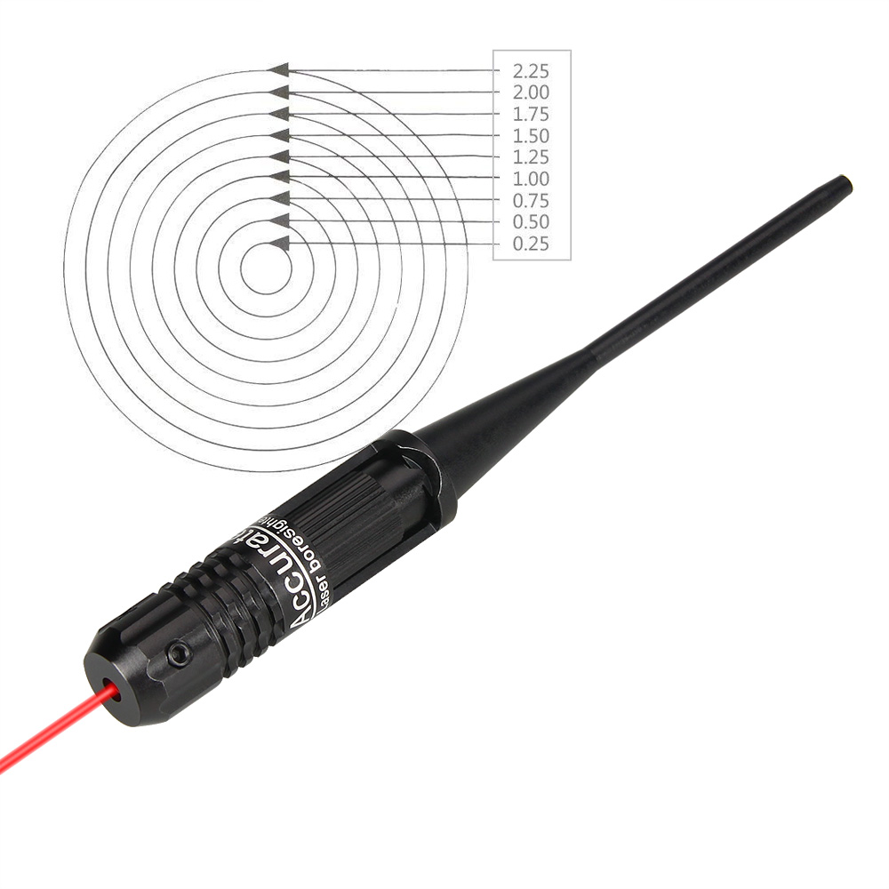 PPT Tactical Laser Bore Sight Collimator Sights Colimador Red Dot Laser Adatto per fucili da 0,22 a 0,5 CL20-0036